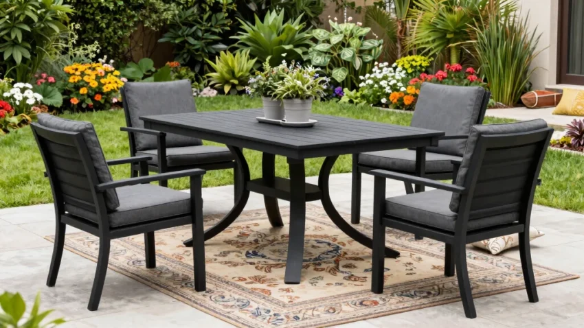 10 Black Patio Furniture Ideas for a Stunning Backyard Design