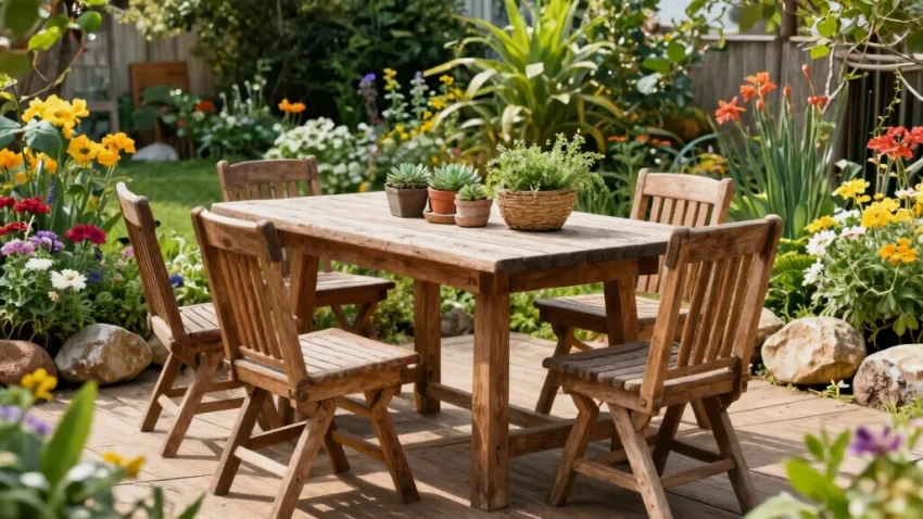 10 Wooden Garden Furniture Ideas for a Warm Natural Look