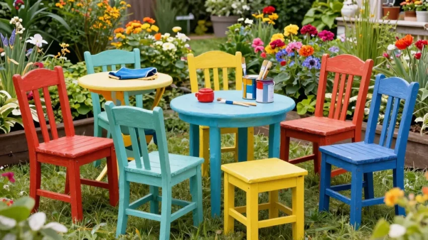 7 Painted Garden Furniture Ideas to Refresh Your Outdoor Space