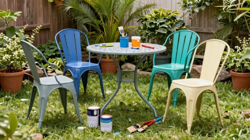 8 Metal Patio Furniture Makeover Ideas on a Tight Budget