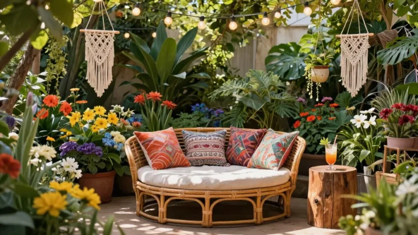 8 Rattan Outdoor Furniture Ideas for a Natural Boho Garden