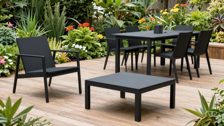 9 Black Outdoor Furniture Ideas for a Sleek Modern Yard