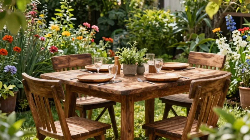 9 Wood Outdoor Furniture Ideas That Look Stunning Outside